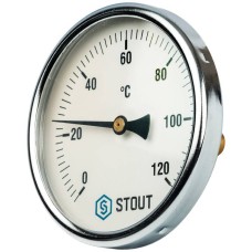 Термометр биметаллический с погружной гильзой Ø100x50 Stout, SIM-0001-105015