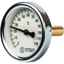 Термометр биметаллический с погружной гильзой Ø63x50 Stout, SIM-0001-635015