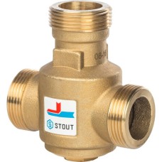 Термостатический смесительный клапан G 1 1/4" НР 55°С Stout, SVM-0030-325504
